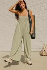 FREE PEOPLE MOVEMENT Hot Shot Strappy Onesie in Green Tea FREE PEOPLE MOVEMENT Hot Shot Strappy Onesie in Green Tea