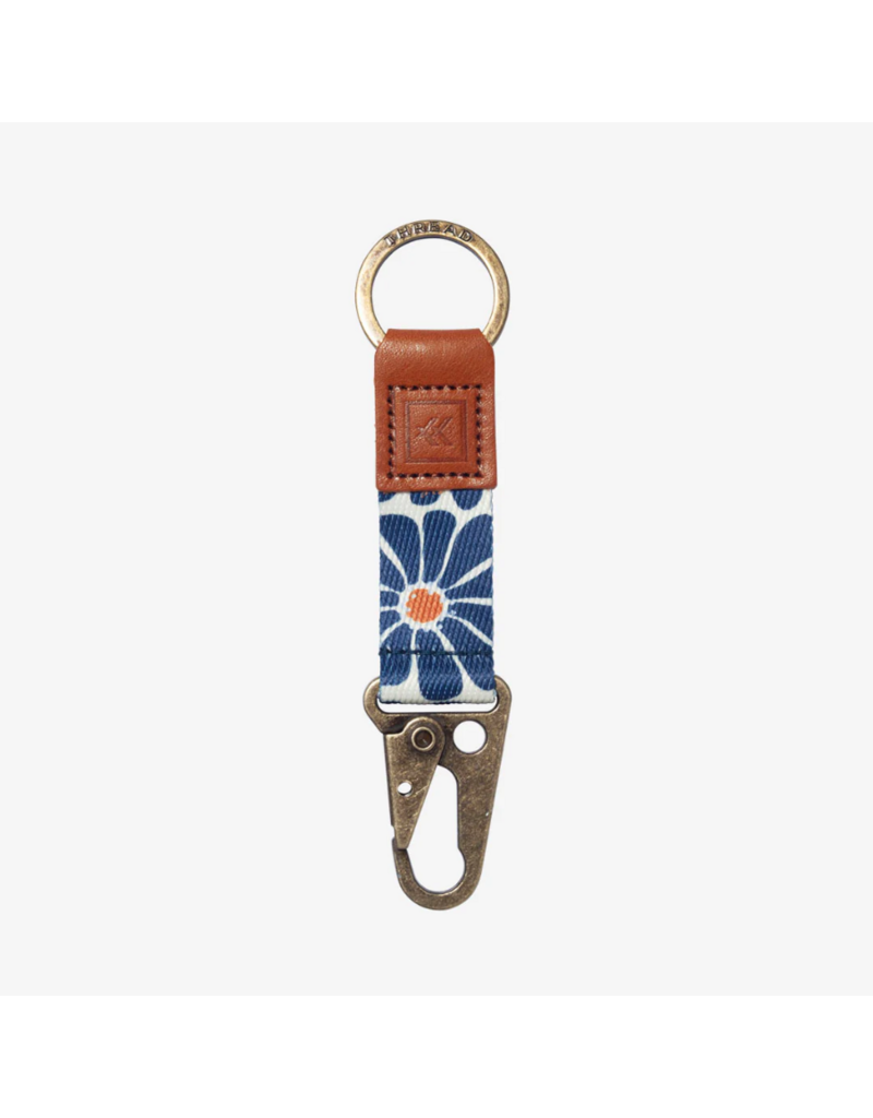 THREAD WALLETS Keychain Clip in Emmeline Navy