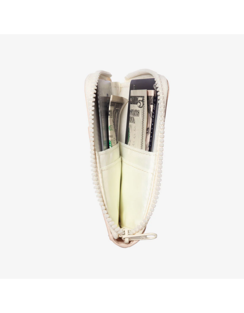 THREAD WALLETS Zipper Wallet in Off White