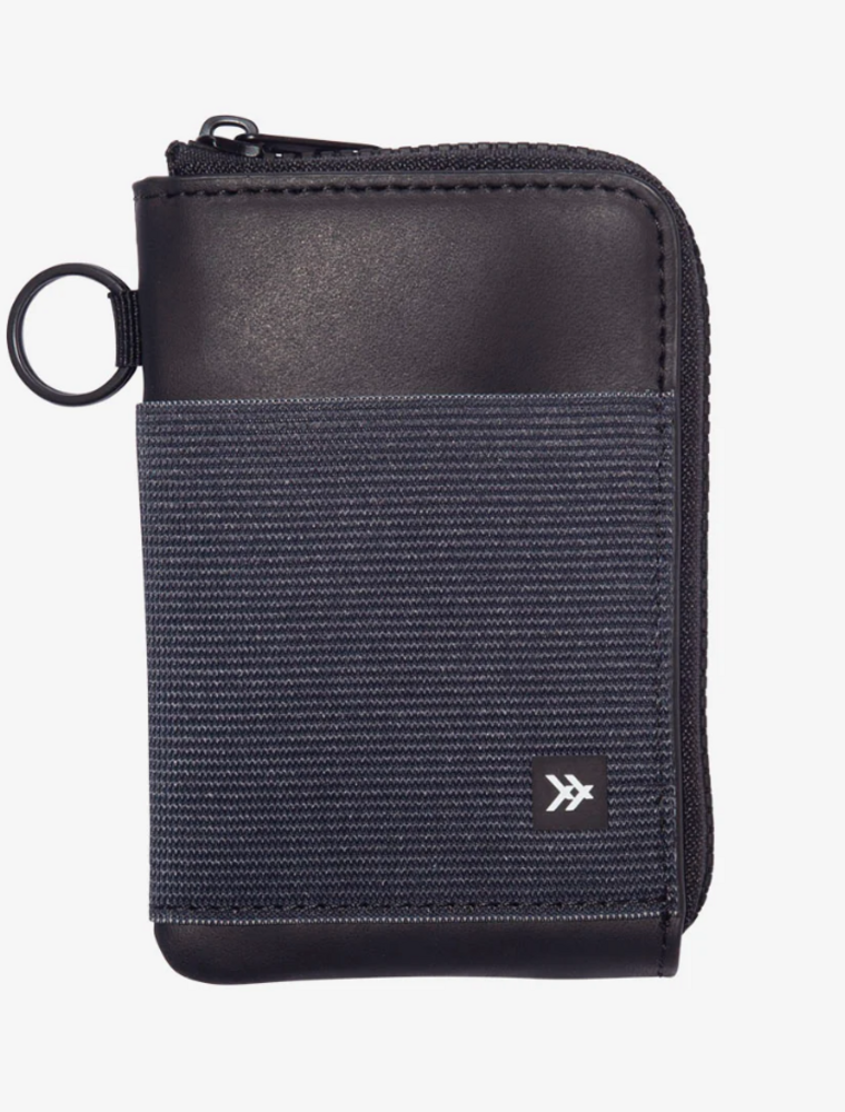 THREAD WALLETS Zipper Wallet in Black