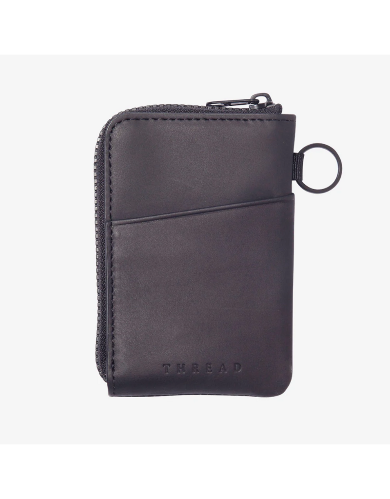 THREAD WALLETS Zipper Wallet in Black