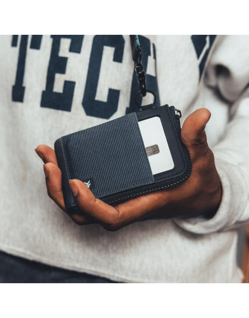 THREAD WALLETS Zipper Wallet in Black