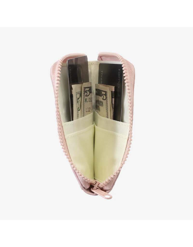 THREAD WALLETS Zipper Wallet in Rose Dust