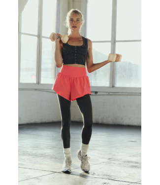 FREE PEOPLE MOVEMENT Carpe Diem Shorts in Hibiscus