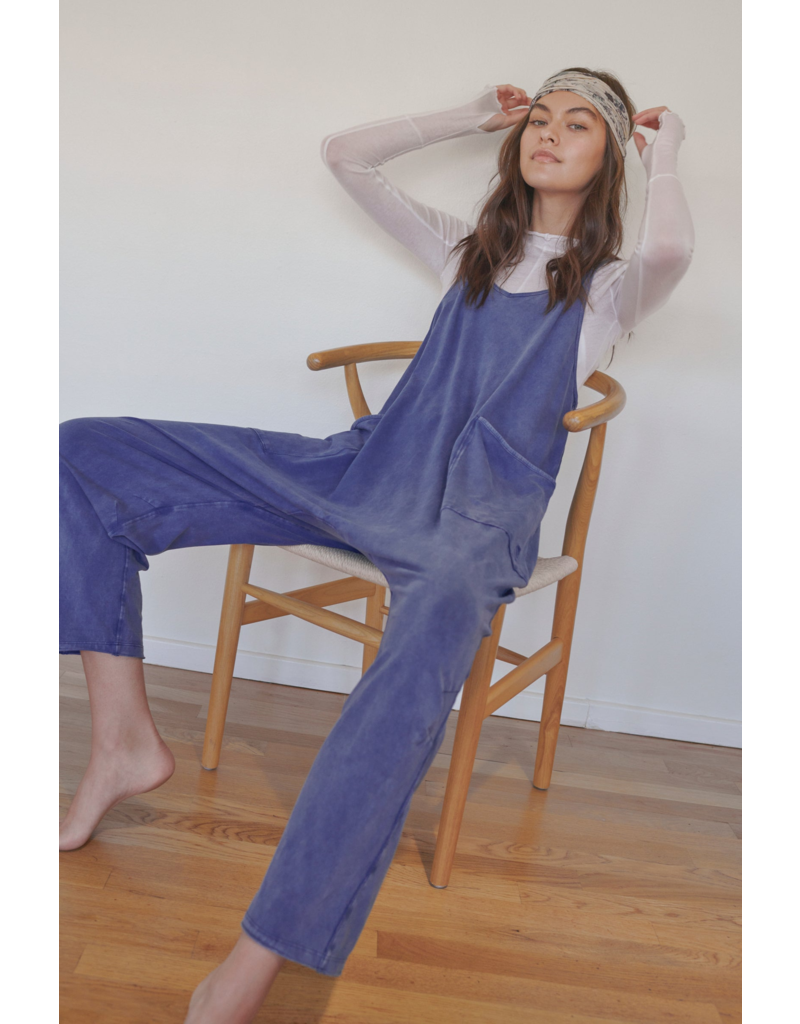 FREE PEOPLE MOVEMENT Hot Shot Onesie in Blue Indigo