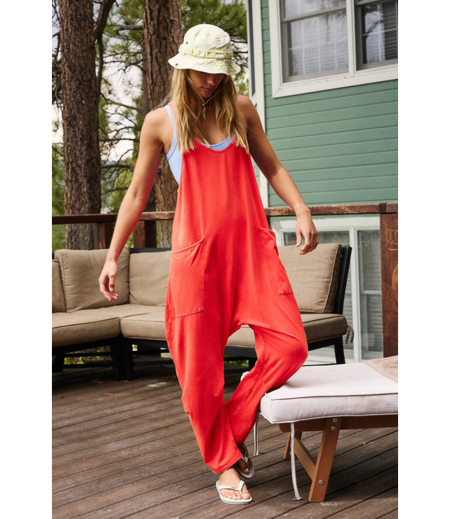 Hot Shot Onesie in Scarlett