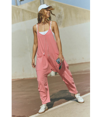 FREE PEOPLE MOVEMENT Hot Shot Onesie in Hibiscus