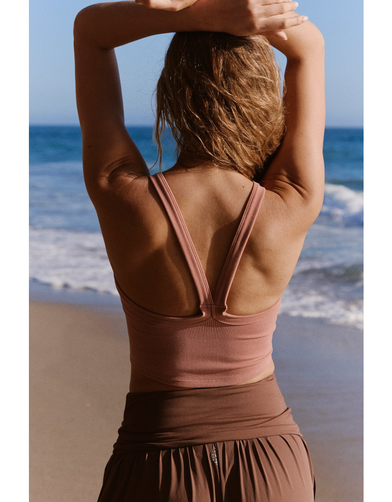 FREE PEOPLE MOVEMENT All Clear Solid Cami in Petal