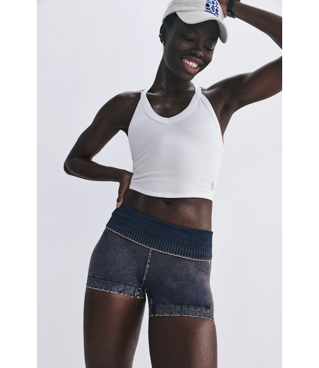 All Clear Solid V Neck Cami in White