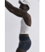 All Clear Solid V Neck Cami in White