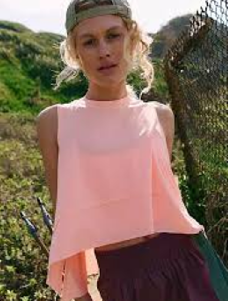 FREE PEOPLE MOVEMENT Tempo Tank in Pastel Peach