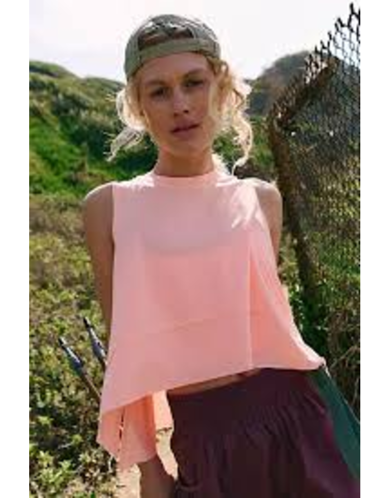 FREE PEOPLE MOVEMENT Tempo Tank in Pastel Peach