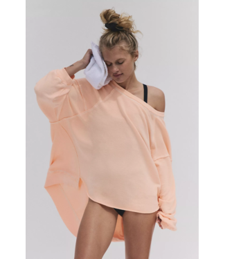 FREE PEOPLE MOVEMENT One To Beat Pullover in Pastel Peach