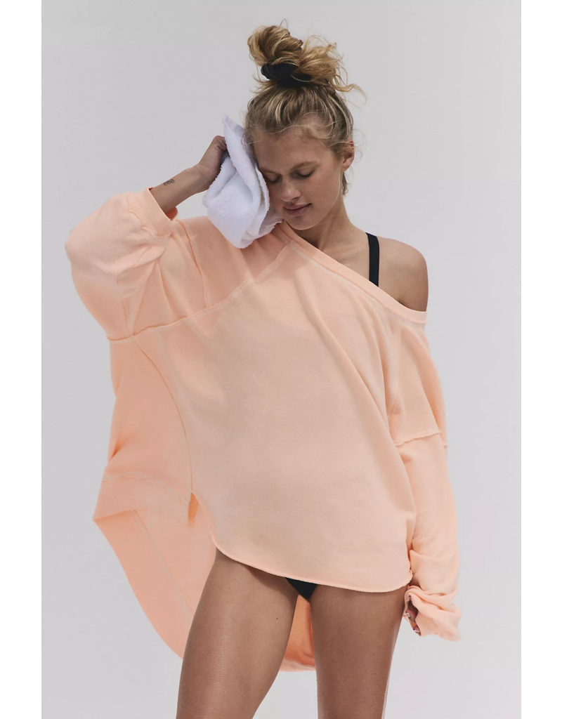 FREE PEOPLE MOVEMENT One To Beat Pullover in Pastel Peach