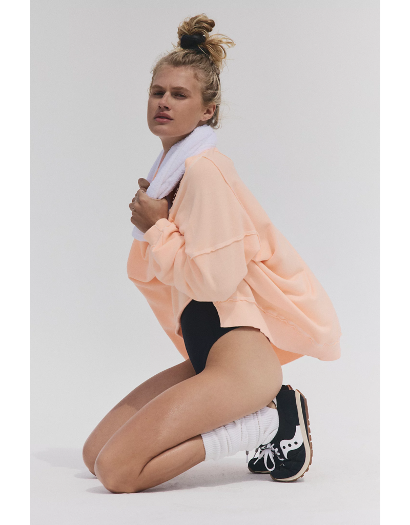 FREE PEOPLE MOVEMENT One To Beat Pullover in Pastel Peach