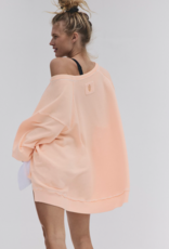 FREE PEOPLE MOVEMENT One To Beat Pullover in Pastel Peach