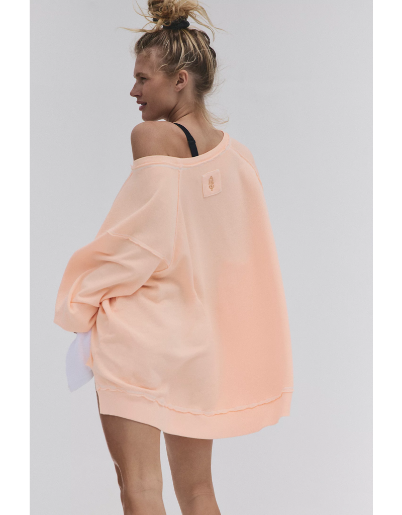 FREE PEOPLE MOVEMENT One To Beat Pullover in Pastel Peach