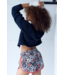 Varsity Blues Printed Shorts in Tuxedo Floral