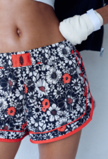 FREE PEOPLE MOVEMENT Varsity Blues Printed Shorts in Tuxedo Floral