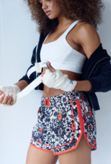 FREE PEOPLE MOVEMENT Varsity Blues Printed Shorts in Tuxedo Floral