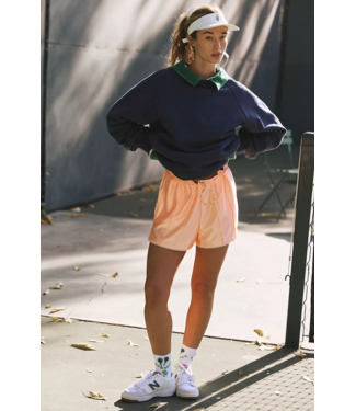 FREE PEOPLE MOVEMENT Roll With It Shorts in Pastel Peach