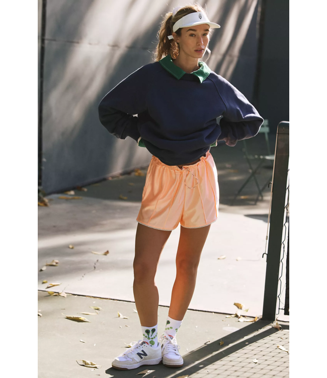 Roll With It Shorts in Pastel Peach
