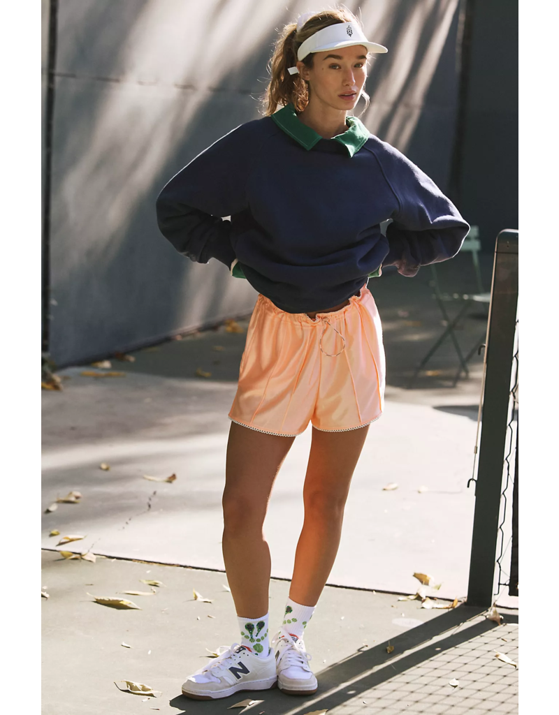 FREE PEOPLE MOVEMENT Roll With It Shorts in Pastel Peach