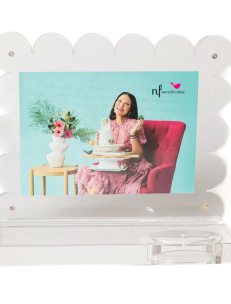 NORA FLEMING Scalloped Acrylic Frame