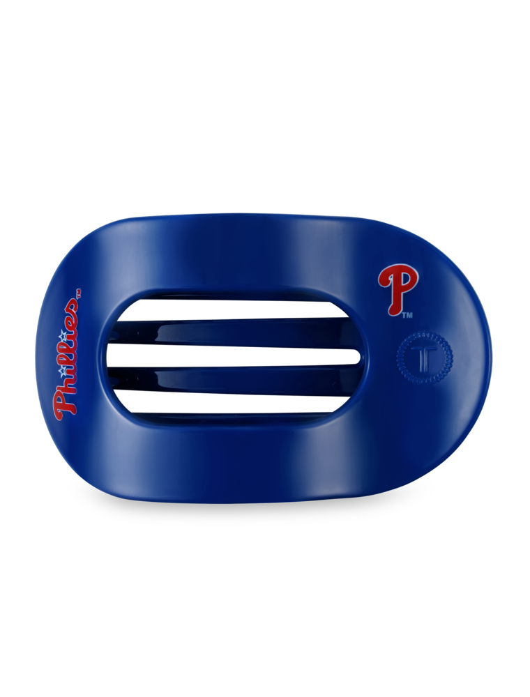 TELETIES Teleties x Philadelphia Phillies Medium Flat Round Hair Clip