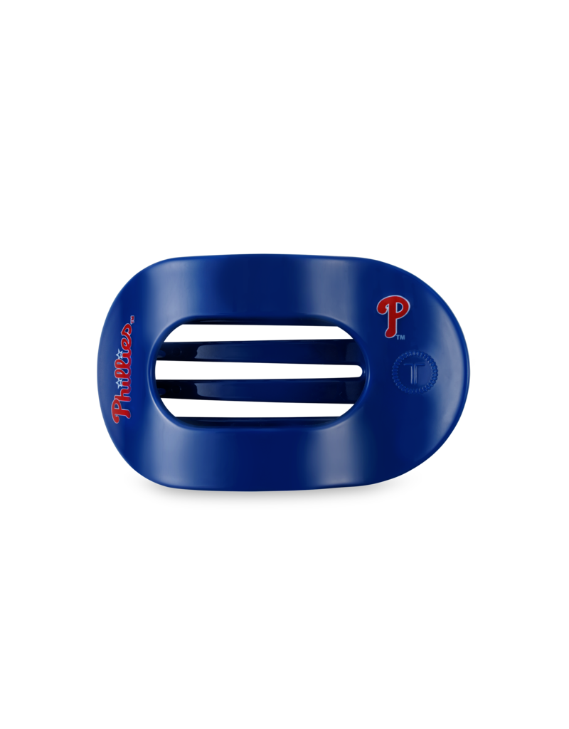 TELETIES Teleties x Philadelphia Phillies Medium Flat Round Hair Clip