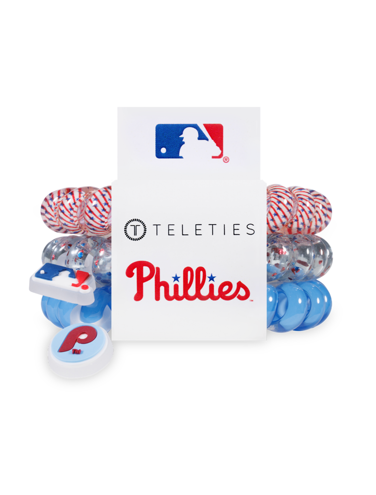 TELETIES Teleties x Philadelphia Phillies Large Hair Ties