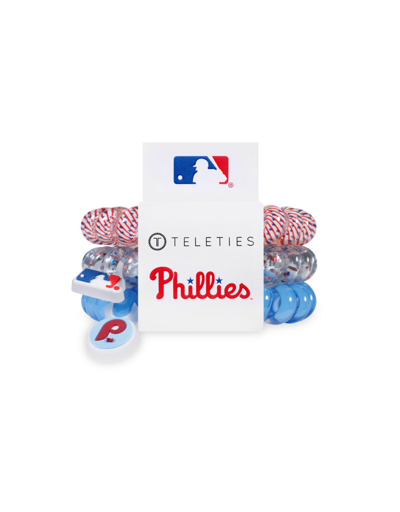 TELETIES Teleties x Philadelphia Phillies Large Hair Ties