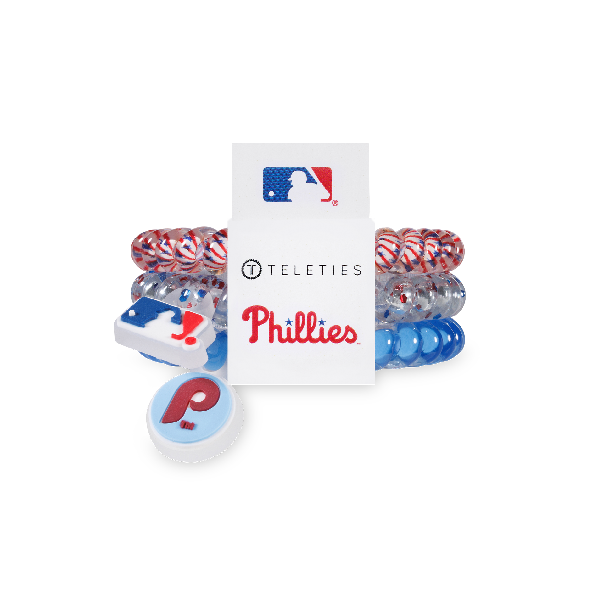 TELETIES Teleties x Philadelphia Phillies Small Hair Ties