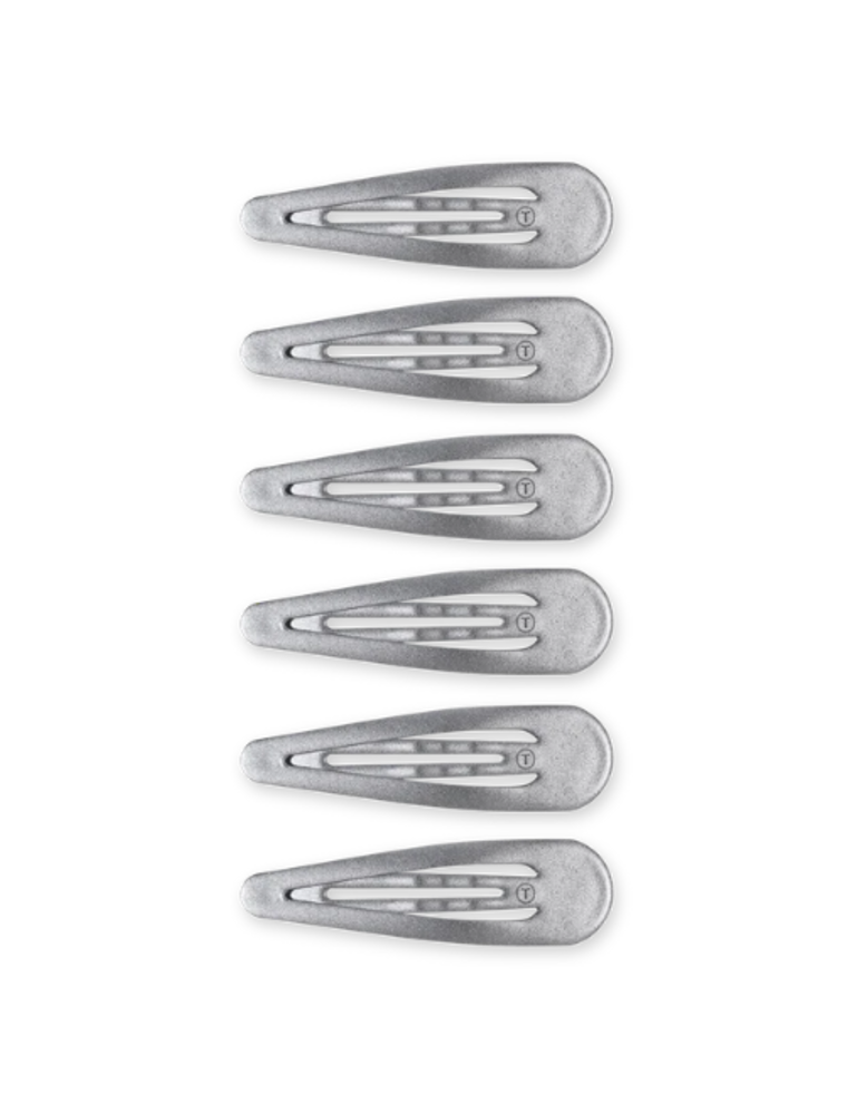TELETIES Silver Snap Clips