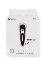 TELETIES Brown Snap Clips