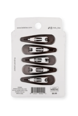 TELETIES Brown Snap Clips