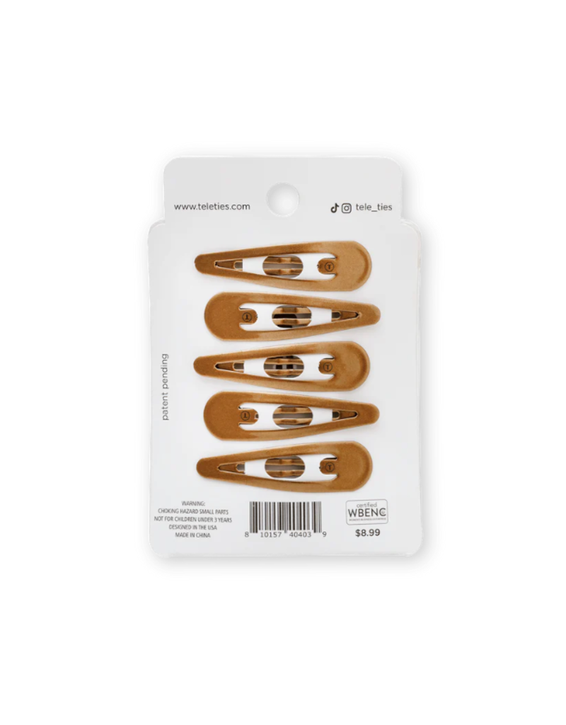 TELETIES Bronze Snap Clips