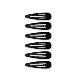 TELETIES Jet Black Snap Clips