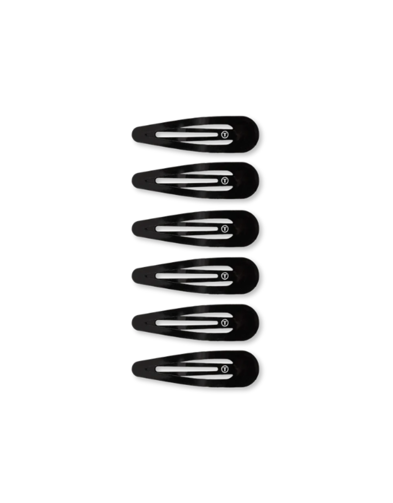 TELETIES Jet Black Snap Clips
