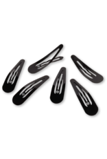TELETIES Jet Black Snap Clips TELETIES Jet Black Snap Clips