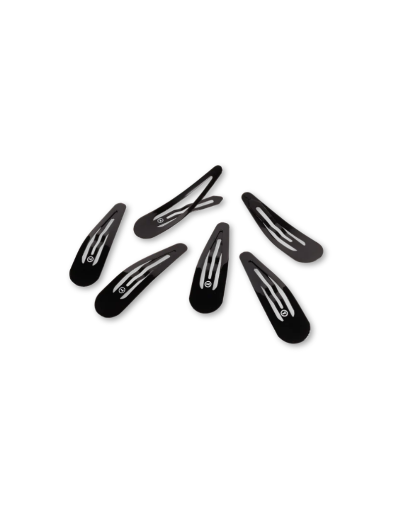 TELETIES Jet Black Snap Clips