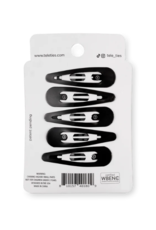TELETIES Jet Black Snap Clips TELETIES Jet Black Snap Clips