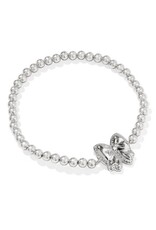 KENDRA SCOTT DESIGN Haley Bow Silver Stretch Bracelet in Ivory Mother-of-Pearl