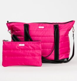 SCOUT Triple Advisor Travel Tote Bag in Pink Puffer