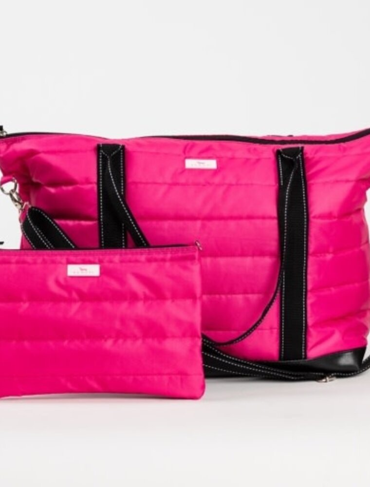 SCOUT Triple Advisor Travel Tote Bag in Pink Puffer
