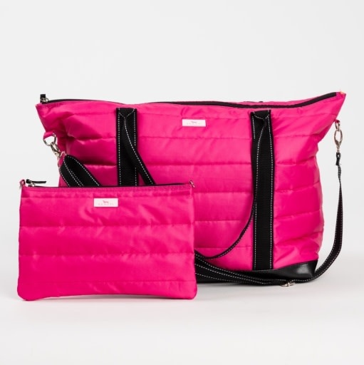 SCOUT Triple Advisor Travel Tote Bag in Pink Puffer