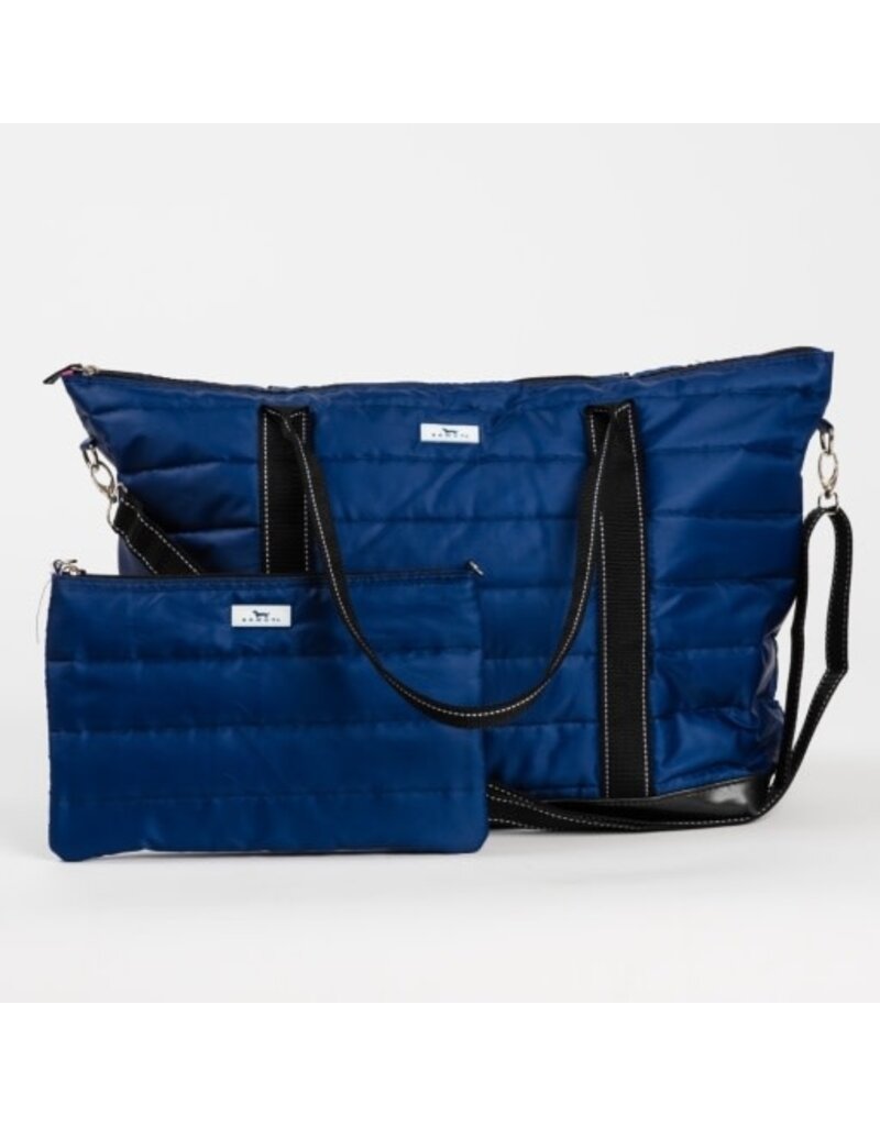 SCOUT Triple Advisor Travel Tote Bag in Navy Puffer