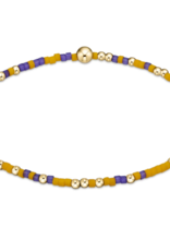 ENEWTON DESIGN Hope Unwritten Bracelet - Deep Purple/Golden Yellow/Gold