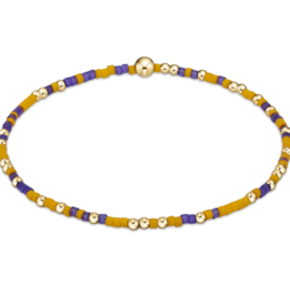ENEWTON DESIGN Hope Unwritten Bracelet - Deep Purple/Golden Yellow/Gold
