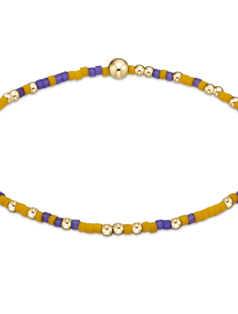 ENEWTON DESIGN Hope Unwritten Bracelet - Deep Purple/Golden Yellow/Gold